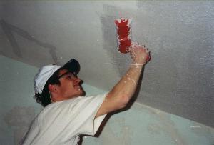 Martin Pankofer working on front bedroom